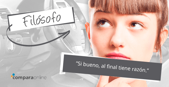 Personalidad al manejar: filósofo