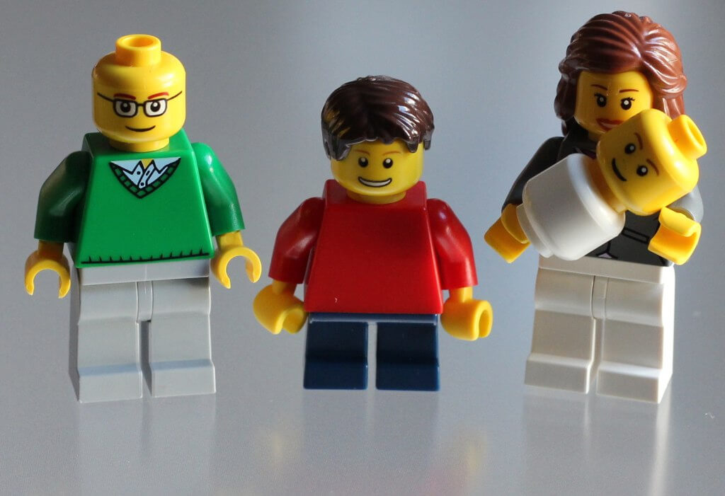 Familia Lego con presupuesto familiar