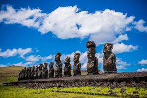 Los Moais son lo más representativos de la Isla de Pascua