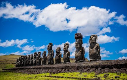 Los Moais son lo más representativos de la Isla de Pascua