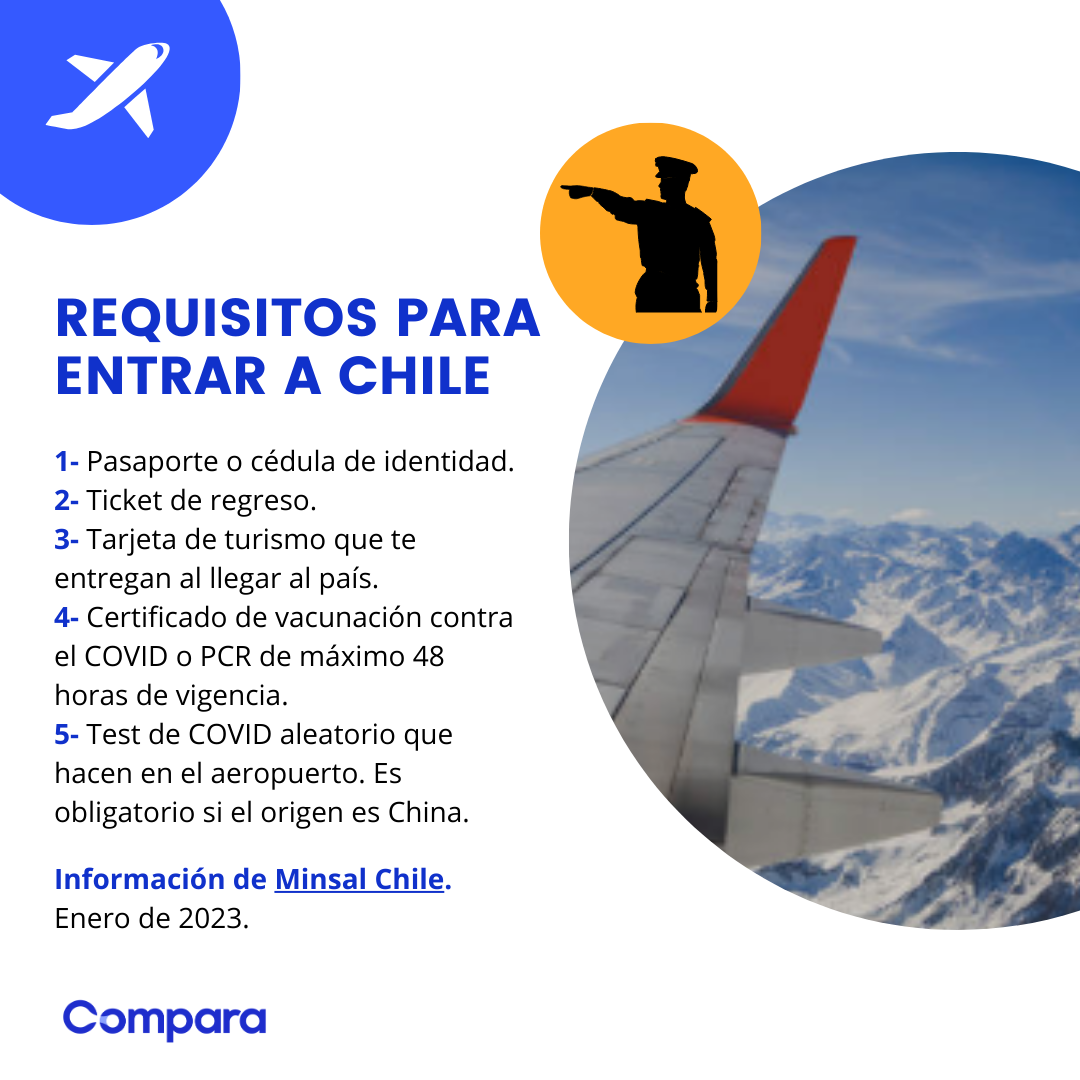 Requisitos para viajar a Chile desde Colombia